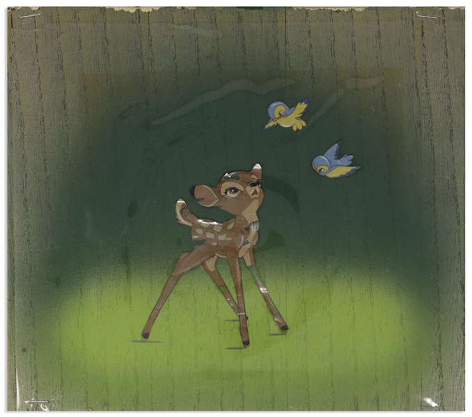 ''Bambi'' Cel Featuring Bambi With Two Bluebirds